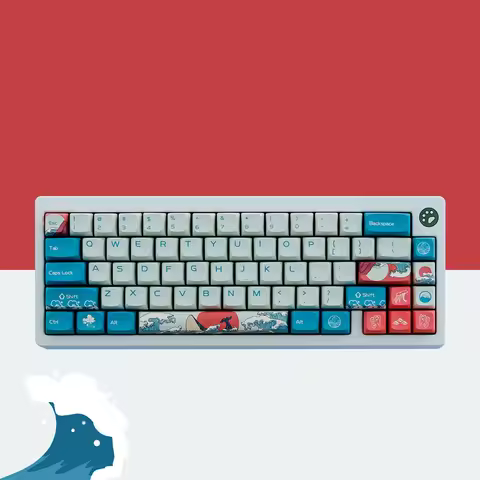 126 Key/set GMK Coral Sea Keycaps PBT Dye Sublimation Key Caps XDA Profile Keycap For Keychron Q1 Q2