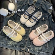 [FULLBOX-QC] Women's Ballet shoes, soft leather, youthful Korean style