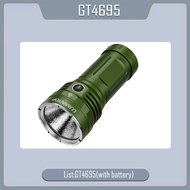 ไฟฉายกลางแจ้ง EDC LED 800เมตร USB Type C ชาร์จไฟได้ไฟฉาย15000ลูเมนตะเกียงตั้งแคมป์ตกปลา46950แบตเตอรี