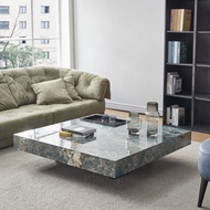 Amazon Green Slate Square Coffee Table Black Crystal Italian Household Living Room Small Apartment I