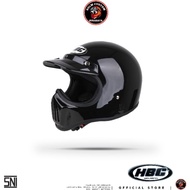 Cakil HBC Black Gloss SNI Official Helmet Best Quality Classic Vintage Retro Helmet