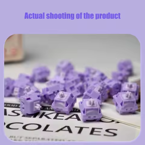 JERRZI Misty Purple Silent Switch 5Pin Linear Mechanical Keyboard Custom Mechanical Mute Keyboard Fi