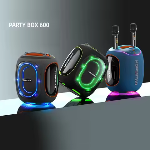 Factory HOPESTAR PARTY600 Outdoor Portable Wireless Bluetooth Speaker 300W Super Strong Bass Karaoke