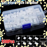 HLAR 230Pcs Pin Connector, Male And Female XH2.54 2.54mm Pitch Terminal, Housing Kit 2p 3p 4p 5pin 4