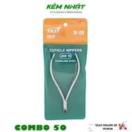 Combo of 50 white semi-circular skin cutting pliers, code N05, 16 pliers, C45 steel material, Japane