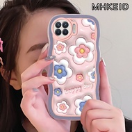 MHKEID Casing Ponsel untuk OPPO A93 2020 A91 F15 F17 Pro Reno 4F Reno 4 Lite Reno 5 5K Reno 3 Case 3