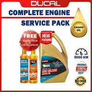 DUCAL AUS-TIMAX Engine Oil SAE 20W50 API SL/CF 4 Litres ( FREE Oil Treatment  & engin flush）& ( FREE
