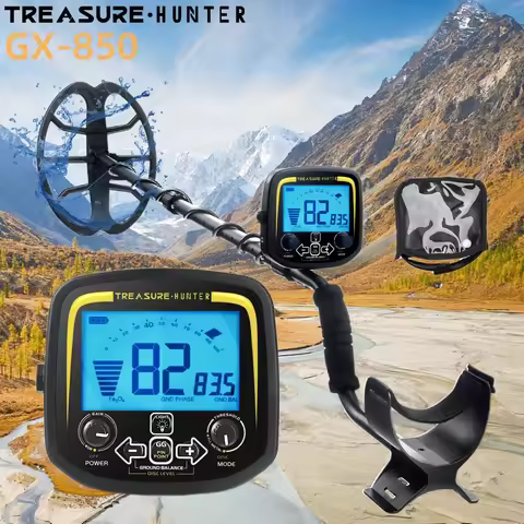 Treasure Hunter GX850 11inch Coil Metal Detector 850 Professional Underground Waterproof Gold Detect
