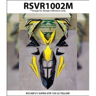 Rapido Cover Set Honda RS150R V1 V2 V3 Supra GTR-150 (2) Yellow Blue Red Accessories Motor RS150 Sup