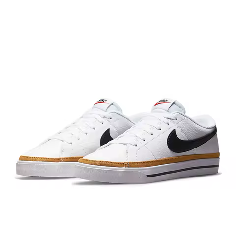 Nike Court Legacy Two-Ply Cowhide Leather Next Nature Low-Top Court Shoe Women's White/Black DH3161-