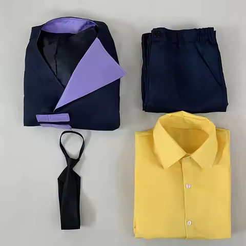 Anime Cowboy Bebop Spike Spiegel Cosplay Costume Blazer Uniform Suit Wig Cosplay Halloween Carnival