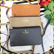 Kate Spade Double Wristlet Sling Bag Crossbody Bag Handbag Women Beg Tangan Wanita Berjenama Murah