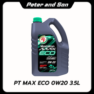 น้ำมันเครื่องเบนซิน สังเคราะห์แท้ PT Maxnitron Max ECO (0W-20) 3.5 ลิตร + กรองเครื่อง(ทักแชท)