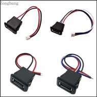 Zone 5Pcs Female USB Extension Cable Connectors Direct Pressure Welding Wire Type