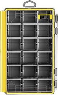 Waterproof Anti-Corrosion Tackle Box One Hand Latch 3600 and 3700 Organizer with Removable Dividers 