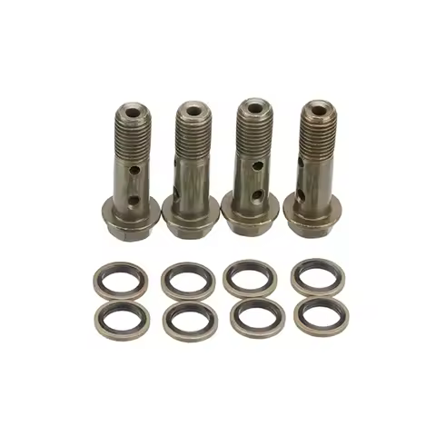 4 Pcs/lot Motorcycle Hydraulic Brake Hollow Screw M10 x 1.25 Double Banjo Bolt For hydraulic brake h