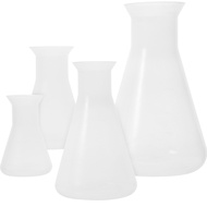 4Pcs Erlenmeyer Flasks Laboratory Experimental Flask Scale Conical Flask(50ml/100ml/250ml/500ml)