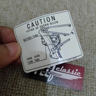 Honda CB125S CB125 frame sticker, Honda CB125S CB125 center frame sticker