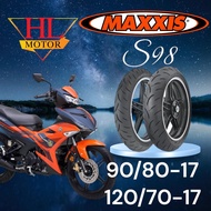 TAYAR MAXXIS YAMAHA Y15ZR STANDARD 90/80-17 & 120/70-17 DIAMOND & VICTRA S98