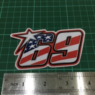 Sticker Nicky Hayden 69  logo