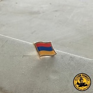 Armenian Country Flag Pin Badge collection Crystal Flag Lapel Pin