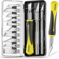 DIYSELF Set Pisau Exacto 16-Keping, Kit Pisau Kraf & Pisau Hobi, Pisau Presisi dengan Kotak Penyimpa