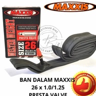 BICYCLE INNER TYRE 26 X 1.00/1.25 PRESTA MAXXIS 100% MADE IN TAIWAN