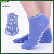 [WM]  1 Pair Polyester Trampoline Socks for Sport Shrink Prevent Grips Women Barre Socks Elastic Ban