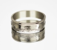 西班牙硬幣戒指 5 ptas 1975 男士硬幣戒指 女士硬幣戒指