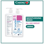 CERADAN MOISTURISING WASH 280ML | Alleviate Itchiness & Dryness