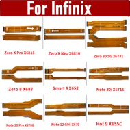 เมนบอร์ดหลักของ FPC สายเคเบิลเชื่อมต่อแบบยืดหยุ่นสำหรับ Infinix 8 X650 9 X655C โน้ต12 G96 X670 12 Pr