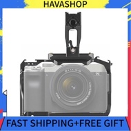 havashop Akozon Aluminum Camera Cage Top Handle Kit Dual Cold Shoe Mount for A7CII A7C2 A7CR A7CM2