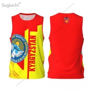2025 New AdultCustom Name Number Kyrgyzstan 3D Flag Sports T-shirts Men Clothing Breathable For Bask