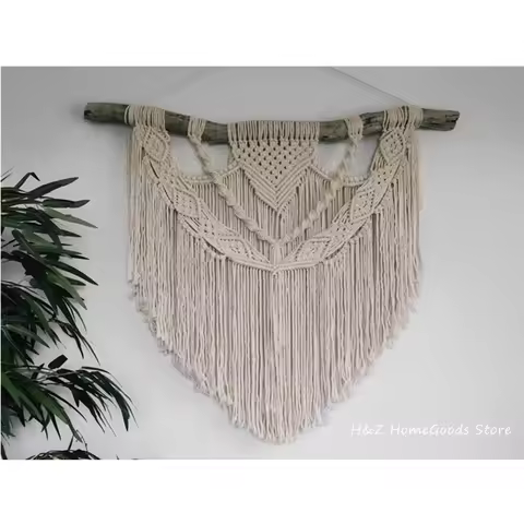 Macrame Wall Hanging Boho Decor Bohemian Fibre Art Modern Coastal Home Beach House Southwestern Styl