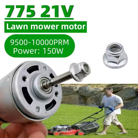 150W 775 High Torque Motor 21V for Electric Lawn Mower - High Power DC Motor, DIY Tools