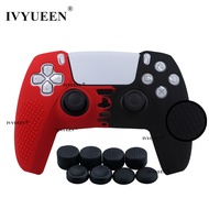 IVYUEEN Anti-Slip Protective Skin for PlayStation 5 PS5 Controller Silicone Case & 8 Thumb Stick Gri