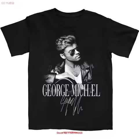 Hot George Michael T Shirt Cotton Music vintage Washed Breathable Comfortable Versatile Stylish grap