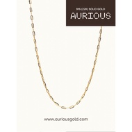 Necklace - Fine Paperclip - Aurious Gold 916