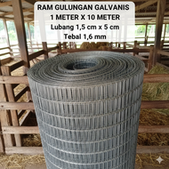 (BEVA 2015) Kawat Ram Galvanis 1 meter x 10 meter. Lubang 15 cm x 5 cm