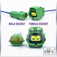 2 Pin Intake Air IAT Temperature Socket Sensor Wira 4G13 4G15 Mazda RX7 Triton Pajero Lancer 4D56 So