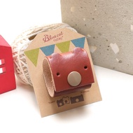 咖啡色 大隻的Tinny 真皮革手工 USB-C 2公尺 集線器