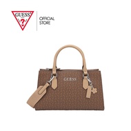 GUESS กระเป๋า รุ่น SV983306 BROOKEN SATCHEL SATCHEL สีน้ำตาล