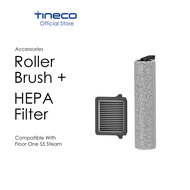 Tineco Replacement HEPA Filter + Brush Roller Bundle for Floor One Steam Wet/Dry Vacuum Cleaner Acce