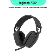 Logitech Zone Vibe 100 Lightweight Wireless Over Ear Headphones with Noise Canceling Microphone.Work