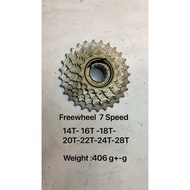 7-Speed Freewheel – 14T–28T Gear Range