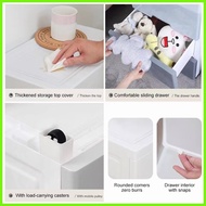 ☩ ❖ IMUTO Wide Orocan Drawer Plastic Durabox Drawer Clothes Storage Cabinet Cabinet With Four Wheel