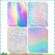 24 Sheets Holographic Cardstock Thick Cardstock for Crafts Card Making,  Decoration ncsqqkjyx