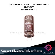 ORIGINAL ELCO CAPACITOR 22uF 450V SAMWA ELKO 22 uF 450 V Elco Capacitor Elko Capacitor CAPASITOR 22 