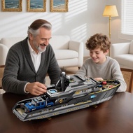 Reobrix Luxury Yacht Building Block Set for Adult 66103, Cruise Ship Building Toy Boat Model Kit, Ya