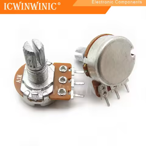 5piece Plum head imported diaphragm 148 type single potentiometer A1M handle length 15MM flower with